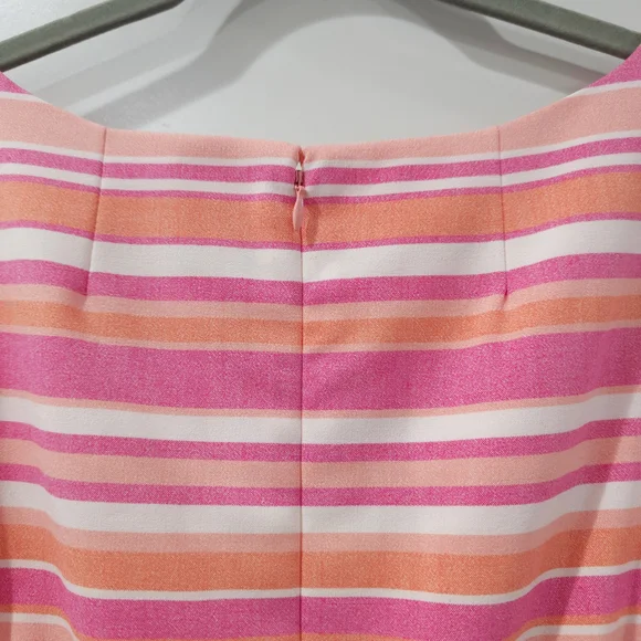 Pink Sheath Midi Dress with Bateau Neckline - Picture 10 of 16